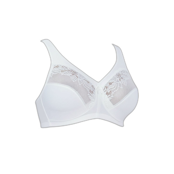 Glamorise MagicLift Wirefree Minimizer Bra 44F White - Picture 3 of 6